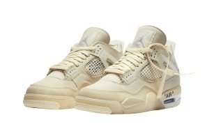 Off-White x Jordan 4 SP ‘Sail’