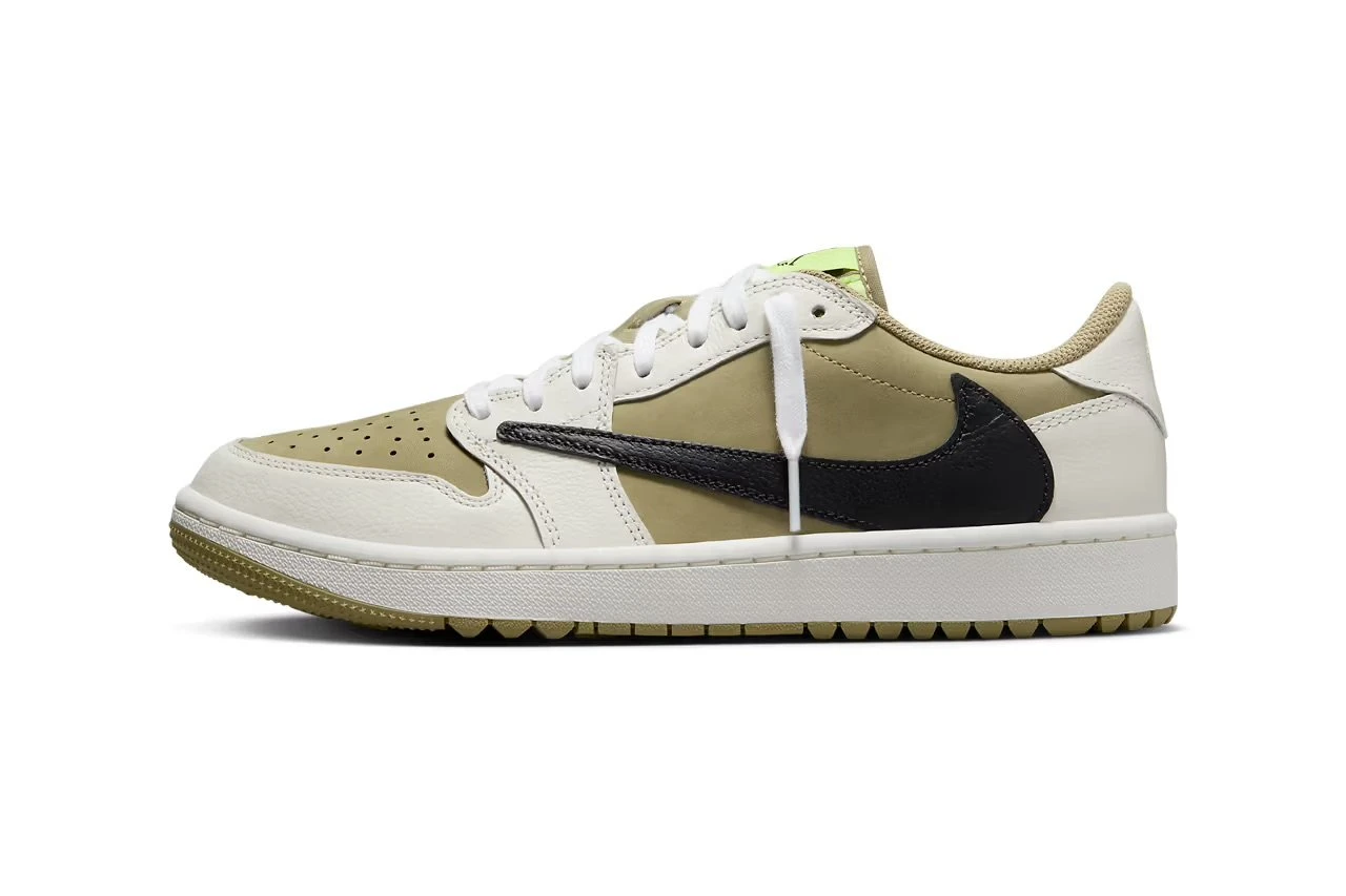 Travis Scott x Jordan 1 Low Golf ‘Neutral Olive’ - Image 2