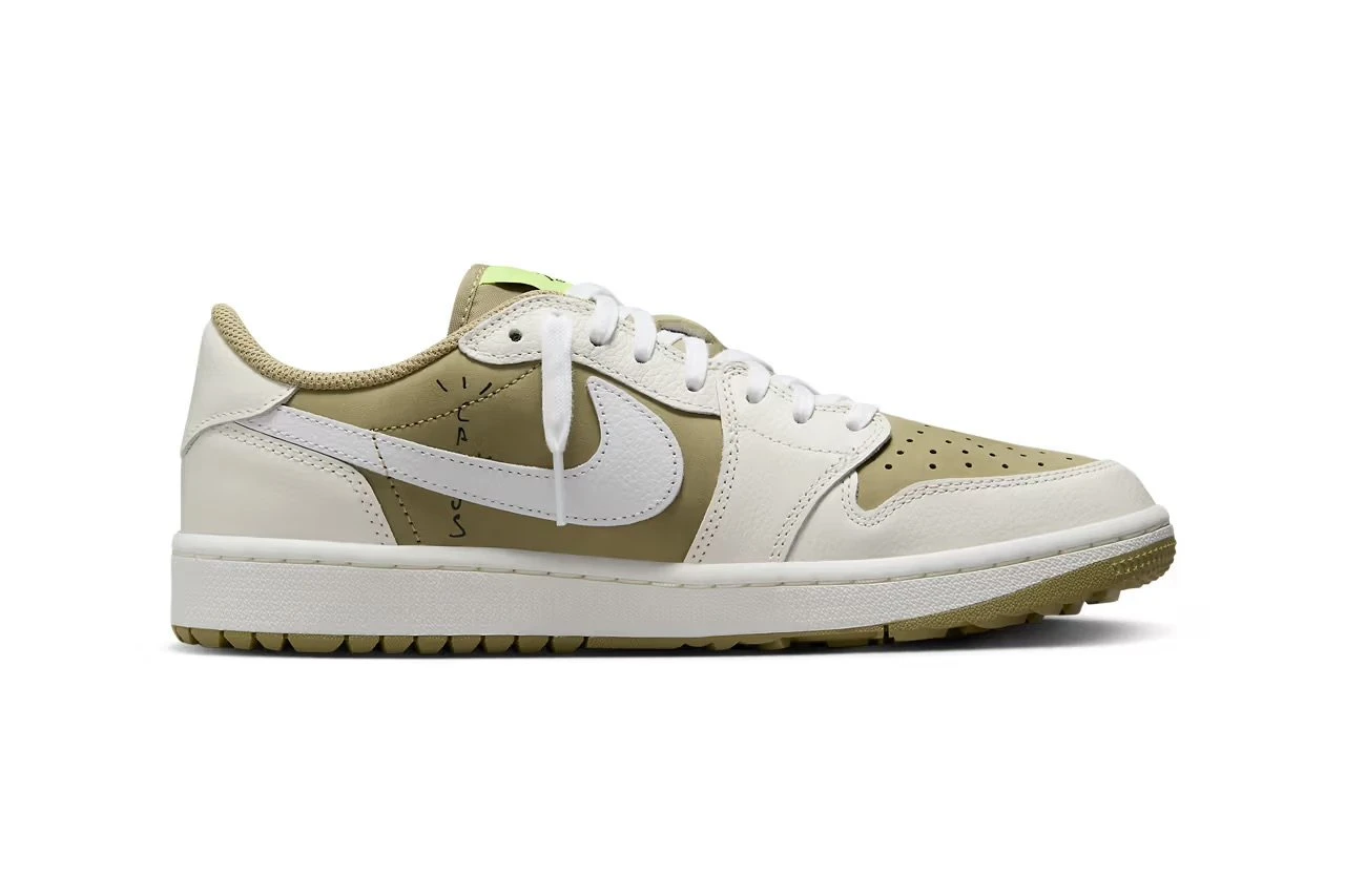 Travis Scott x Jordan 1 Low Golf ‘Neutral Olive’ - Image 3
